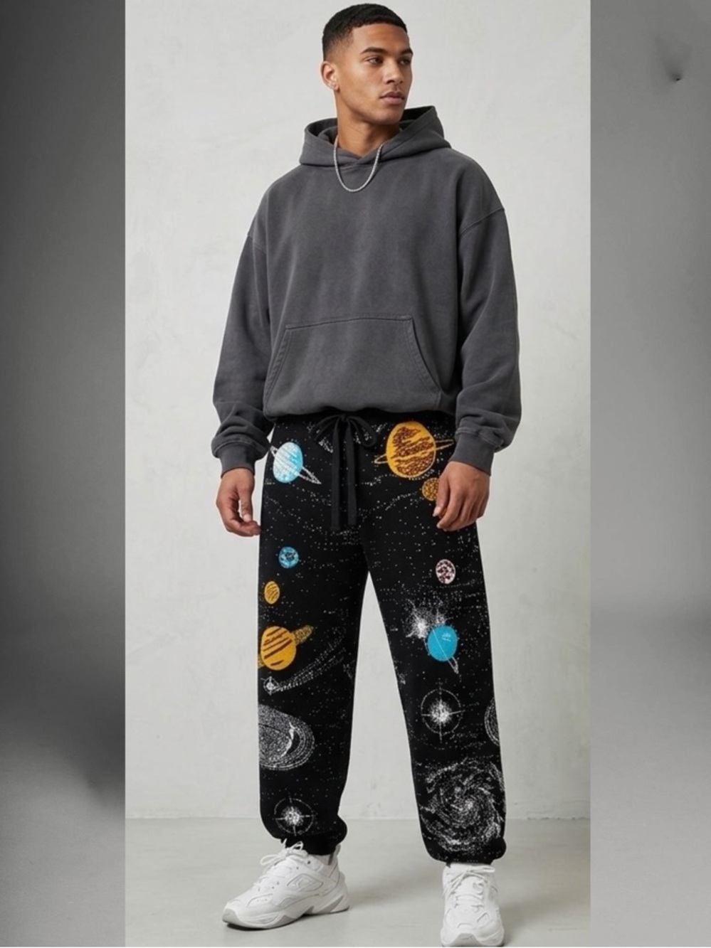 NWT Spirit Jersey Wish You Were Here Knit Joggers Streetwear Space Galaxy Small
